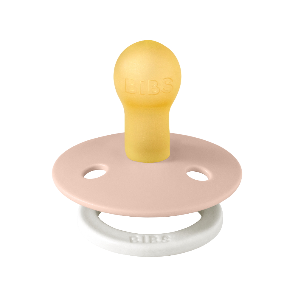 BIBS játszócumi- Colour natúr kaucsuk 0-6 hó esti púderrózsaszín 1db tasakban - Image 2