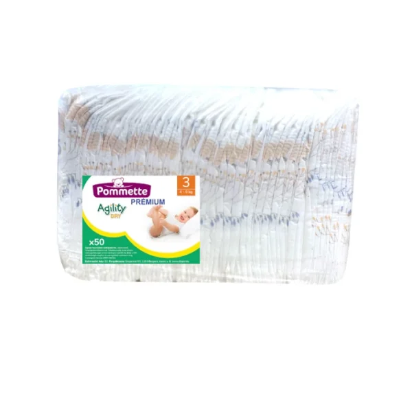 Pommette pelenka típusú, prémium (3-as) 4 - 9 kg (50 db/cs)